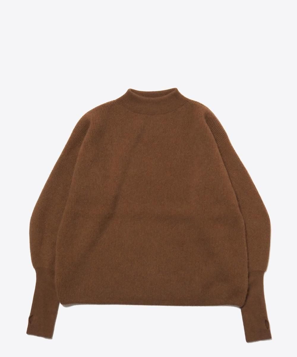 BATONER WOMEN / CASHMERE FOX FINGER HALL BOAT NECK TUNIC バトナー