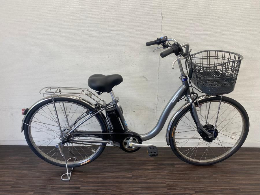 電動自転車 ブリヂストン フロンティア 26インチ シルバー 9.6ah 2017