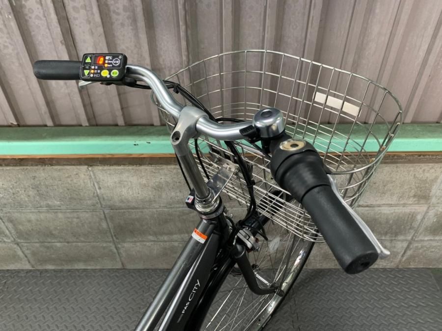 横浜在庫）電動自転車 ヤマハ PAS CITY 27インチ ガンメタシルバー