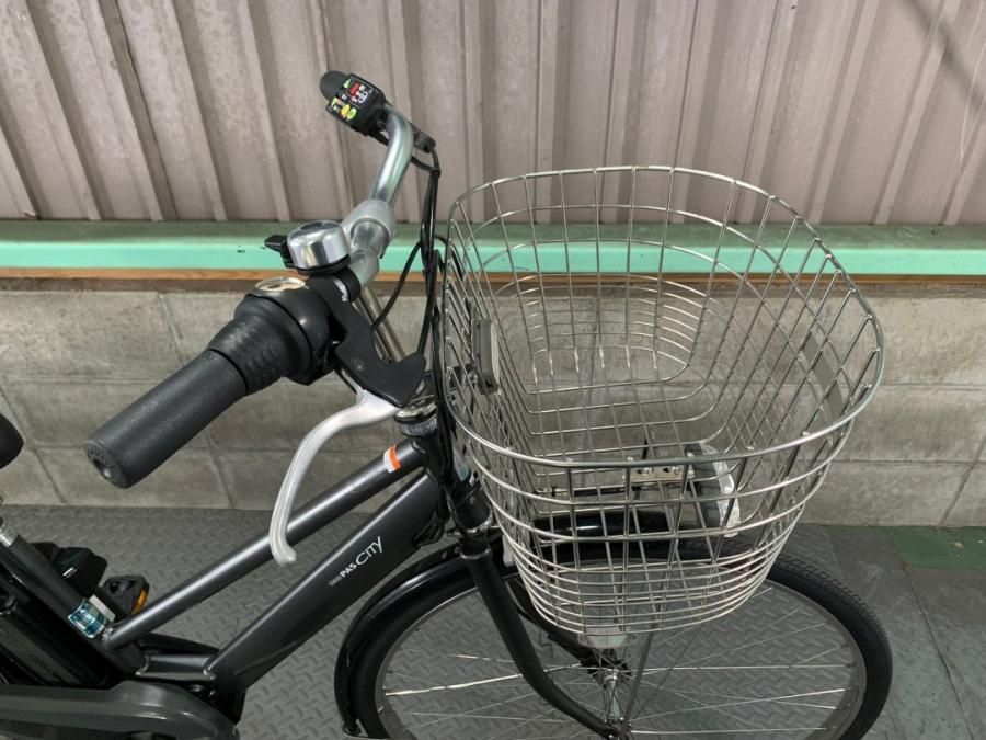 横浜在庫）電動自転車 ヤマハ PAS CITY 27インチ ガンメタシルバー
