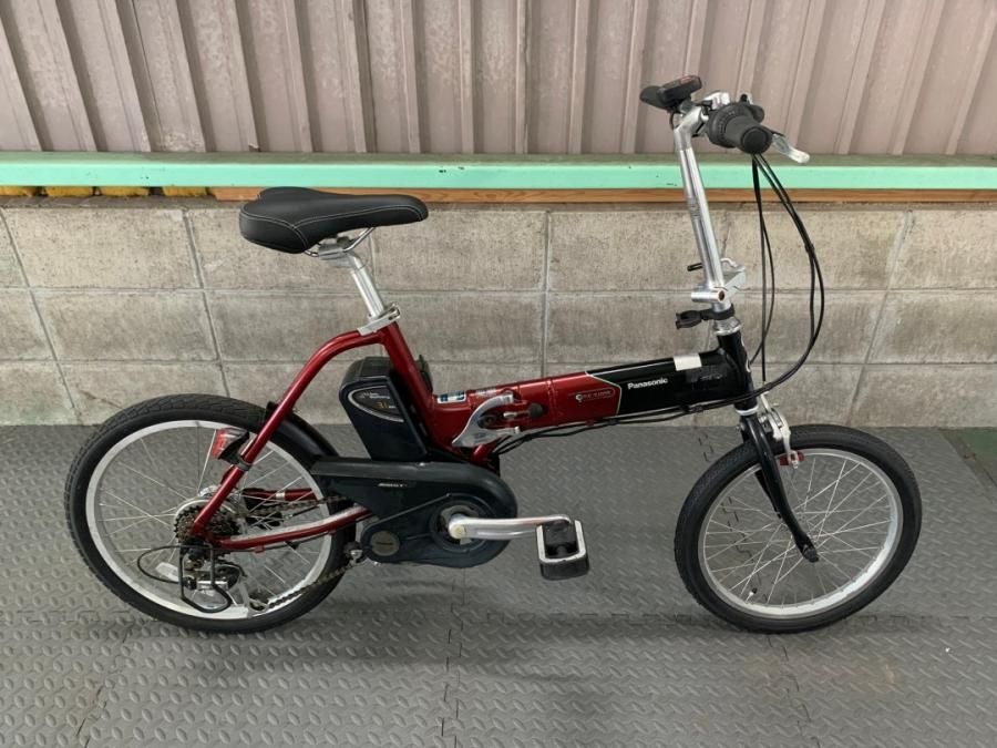 神戸在庫）電動自転車 パナソニック オフタイム 赤/黒 20インチ