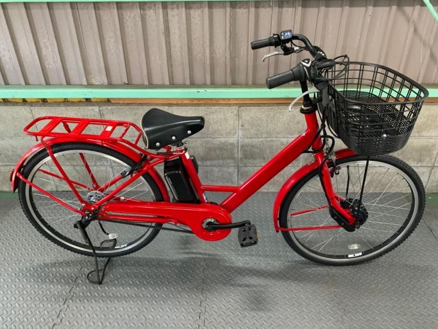神戸在庫）電動自転車 ブリヂストン ステップクルーズ STPCLUZ 赤 大