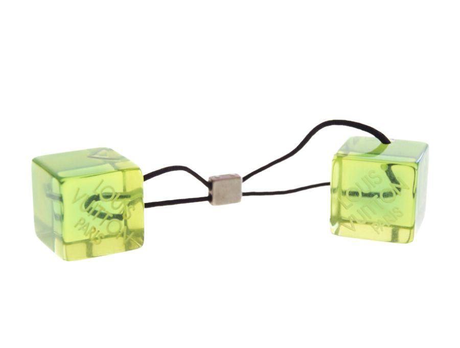 ルイヴィトン ヘアキューブ ヘアゴム ヘアアクセサリー LV キューブ 緑