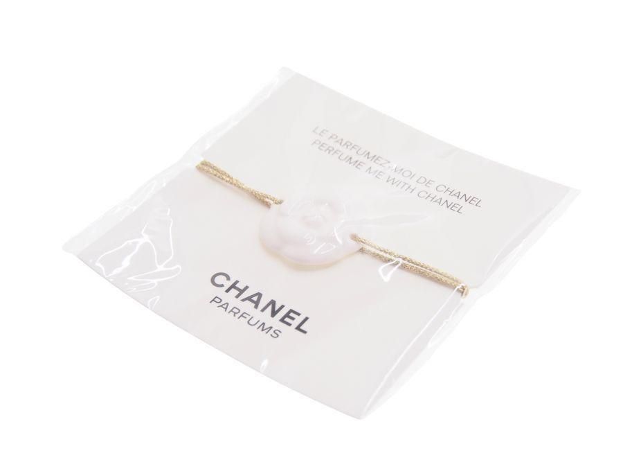 シャネル ノベルティ ブレスレット ホワイトカメリア 陶器