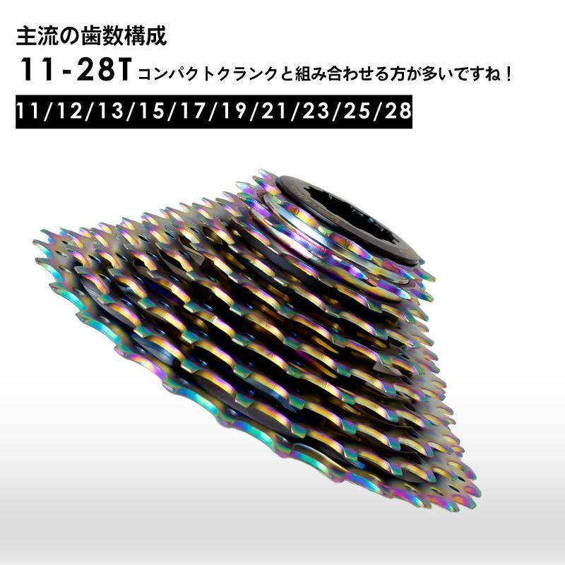 スプロケット 10速 (11-28T) オイルスリック (GX-CASSETTE) 自転車