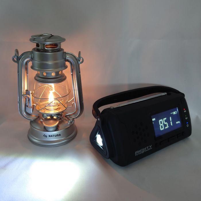 ポータブル多機能防災ラジオ|オイルランタンセット - ≪防災グッズ