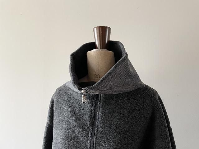 ALWEL オルウェル / Fleece High Neck Po c.gray - SALT