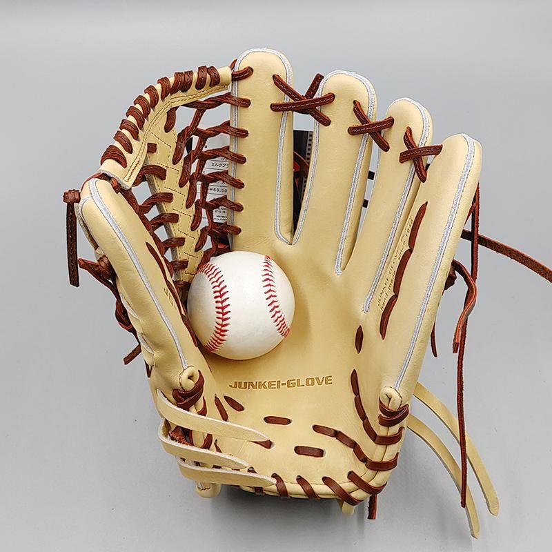 新品 (高校野球対応)】 ジュンケイ 硬式グローブ / 外野手用 無料