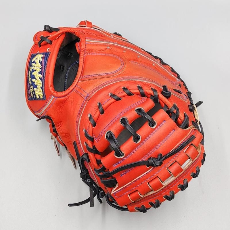 全紐交換済み】 KANAME 軟式用 キャッチャーミット 型付け済み (要