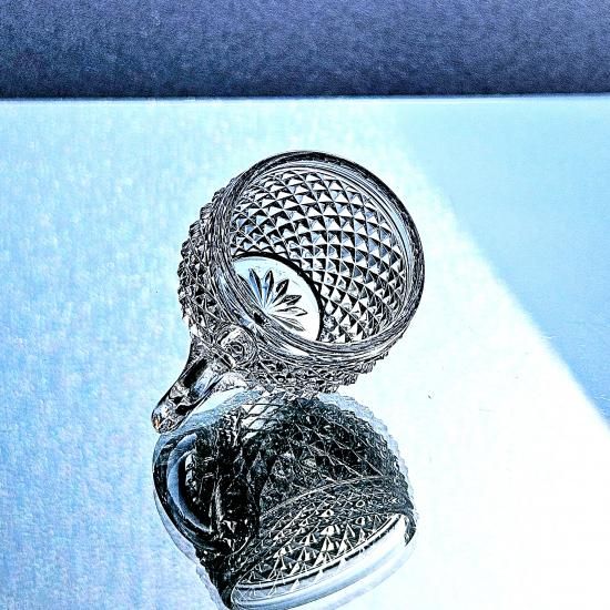 輝くオールドバカラ ディアマンビゾーのリキュールグラス【1900年頃