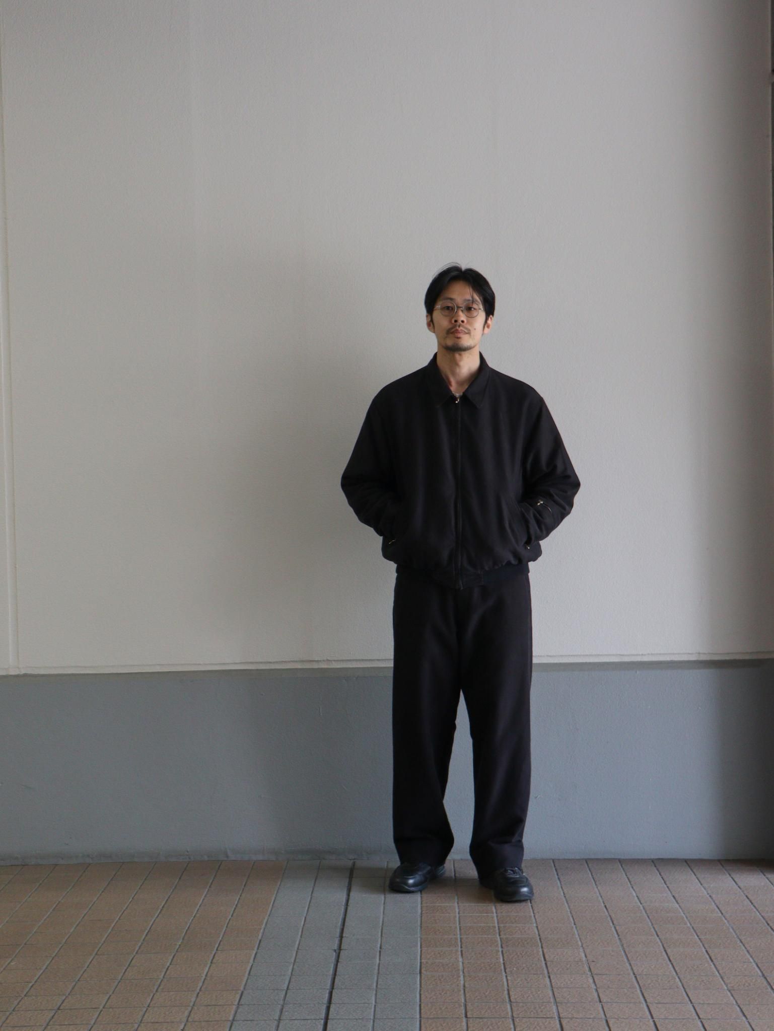 A.PRESSE（アプレッセ）Vintage Cotton Silk Moleskin Jacket / BLACK