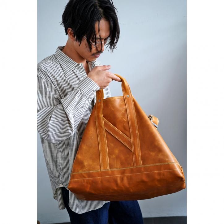 NICENESS O.LEDZ / O.レッズ ( オイルドレザーショルダートートバッグ )