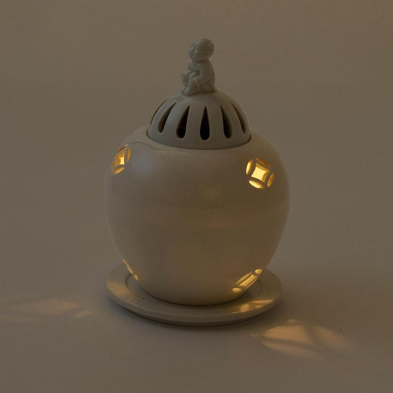 平戸洸祥団右ヱ門窯 菊花飾菊流水文茶香炉 - いい日になりますように