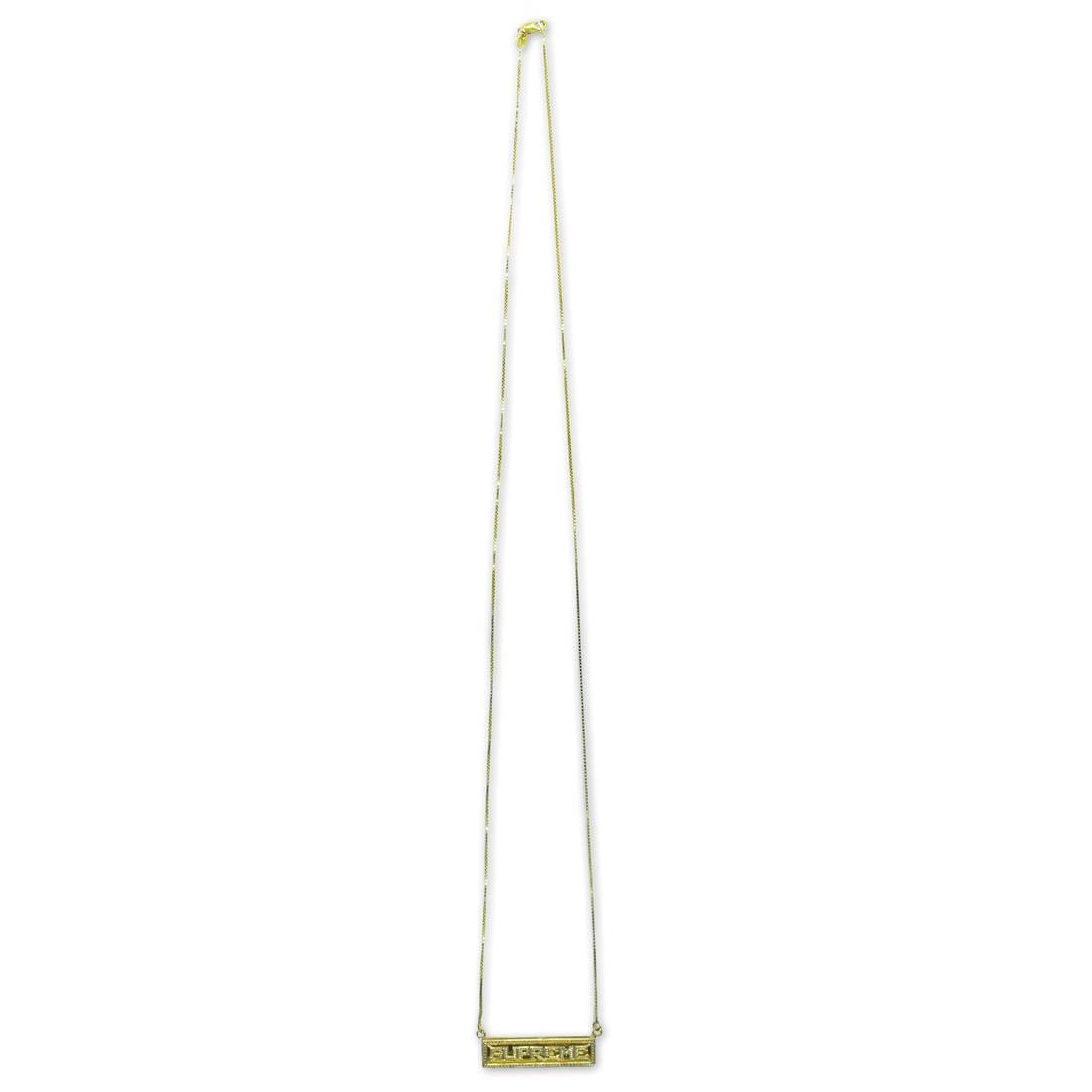 SUPREME 14K GOLD LOGO NECKLACE - Spyder｜セレクトショップ｜茨城県