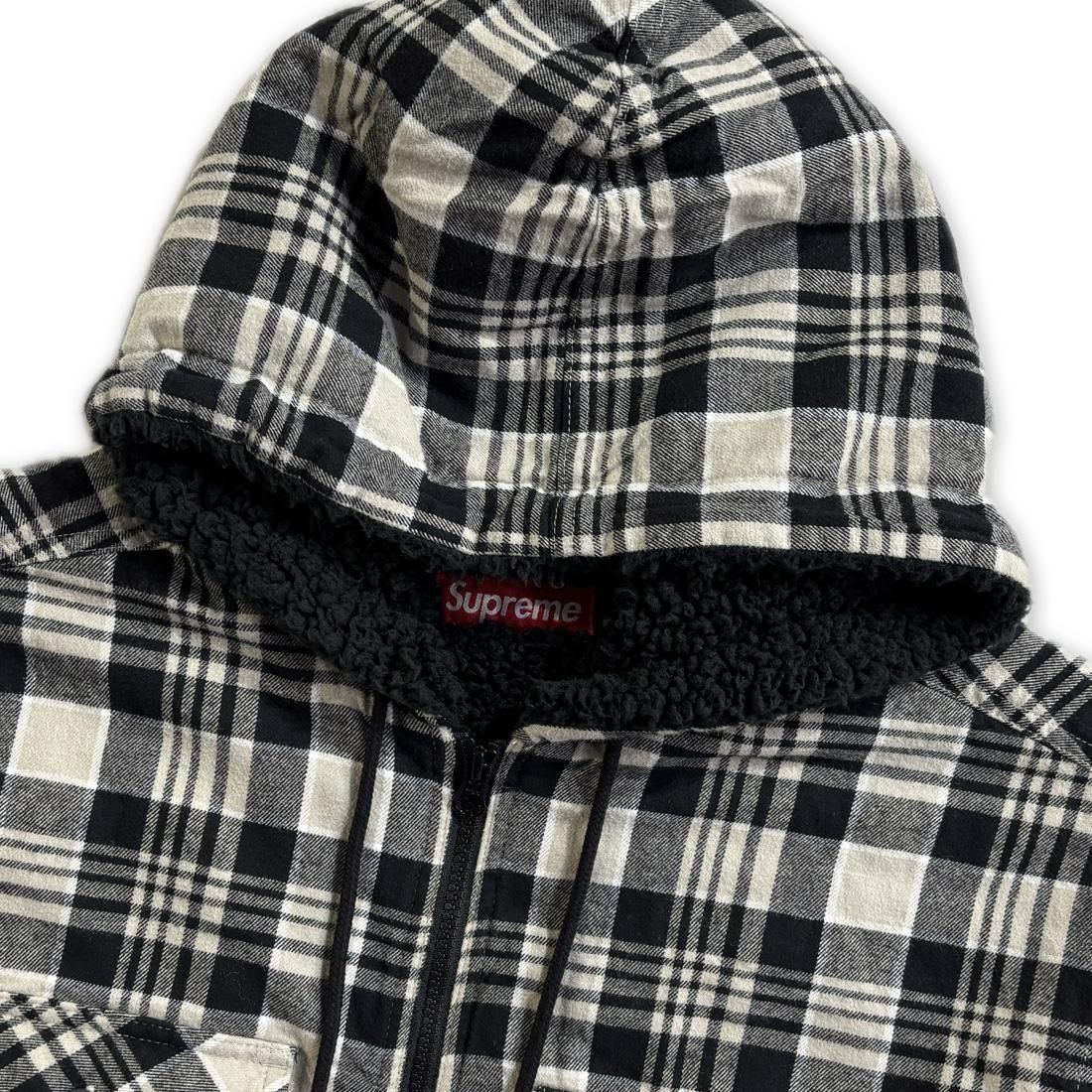 SUPREME LINED ZIP UP HOODED FLANNEL SHIRTS - Spyder｜セレクト