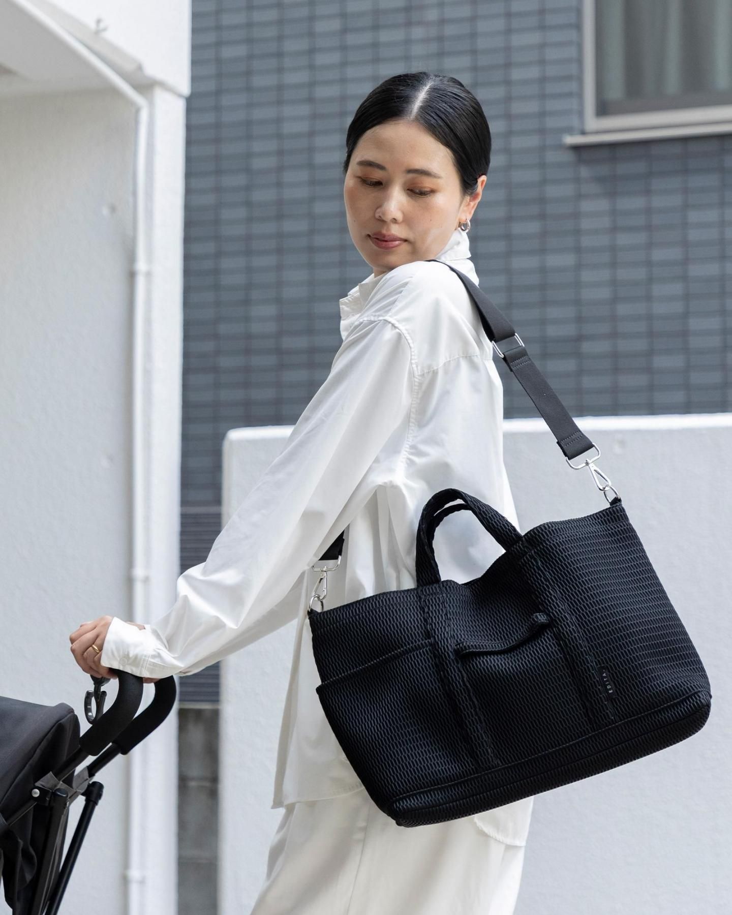 EDITA. 洗濯機で洗えるトート ペアレンツバッグ | A4収納OK - EDITA．