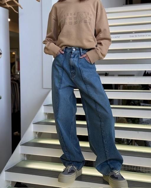 MM6 MAISON MARGIELA｜PANTS 5 POCKETS｜MEDIUM BLUE｜2025秋冬｜正規