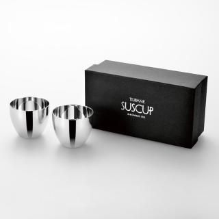 SUSCUP＞サス2重ぐい呑み 70ml 2客セット | メイド・イン・ツバメ認証