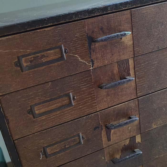 古家具・古道具・木製・小引き出し・昭和レトロ家具・7段 | 旅する