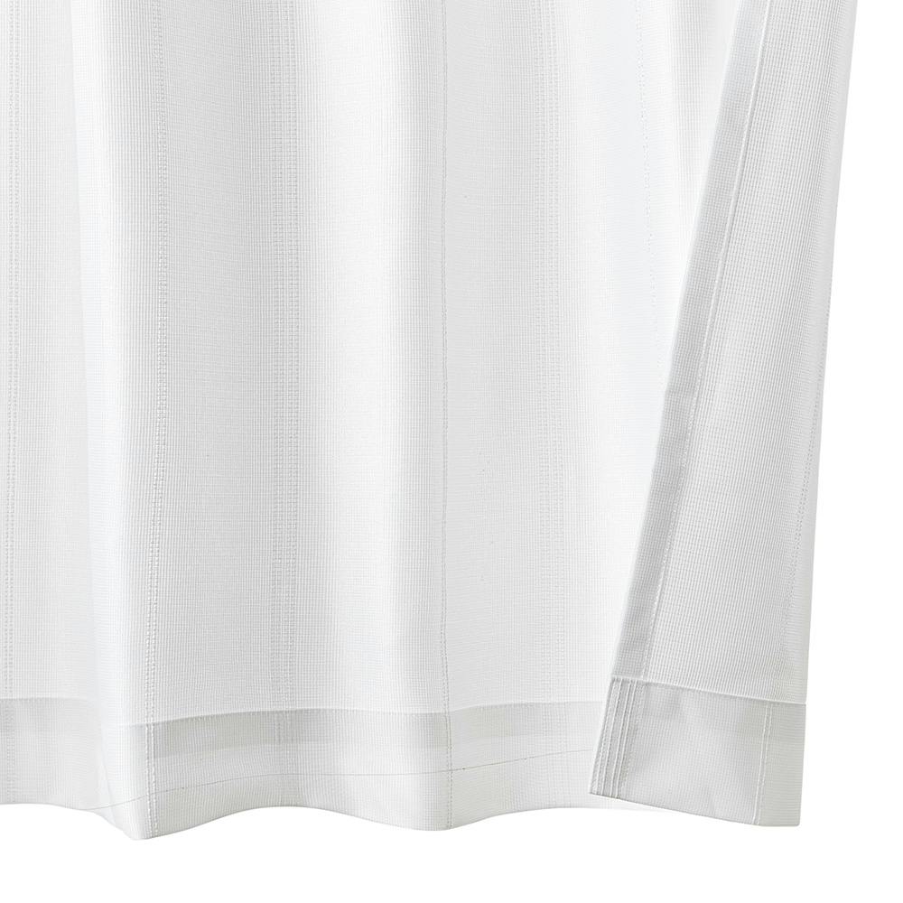 遮熱・ミラー レースカーテン ストライプ 150×175cm 2枚組 | カーテン