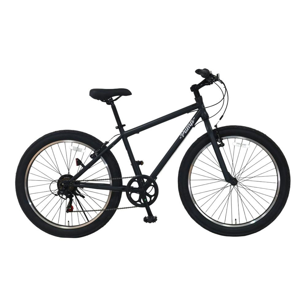 自転車】Pump パンプ ファットバイク 26インチ 外装6段 ブラック