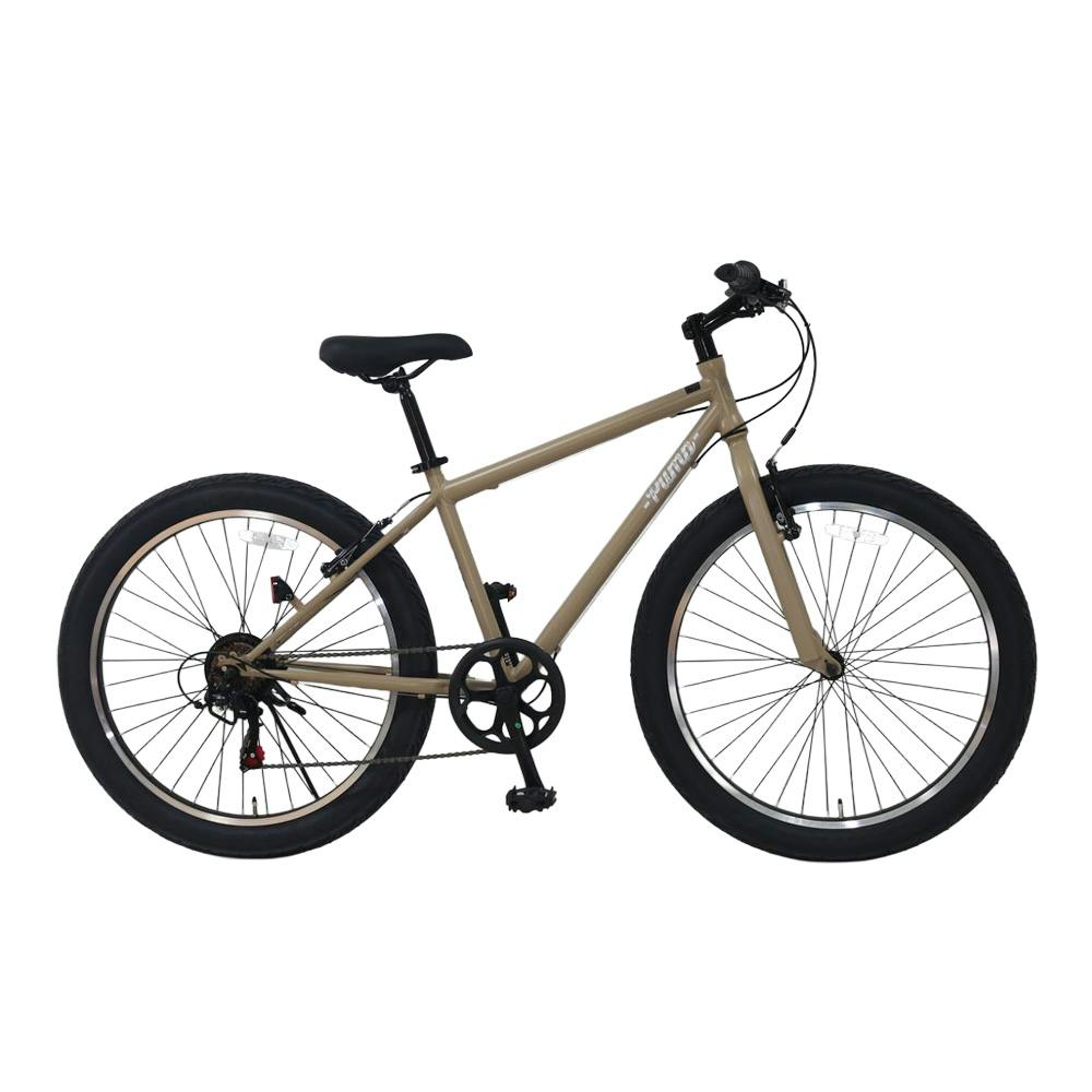 自転車】Pump パンプ ファットバイク 26インチ 外装6段 ベージュ