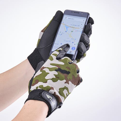 CAINZ-DASH】アトム 合皮手袋 ファインタッチ アーミー M 2028-AM-M