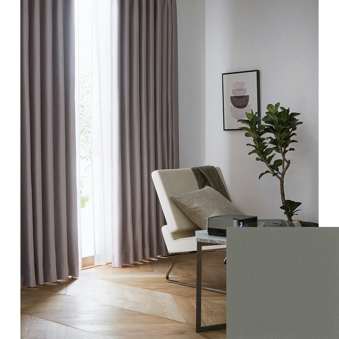 KAZOZ Creation ブラック プリーツカーテン KAZOZ Creation ブラック