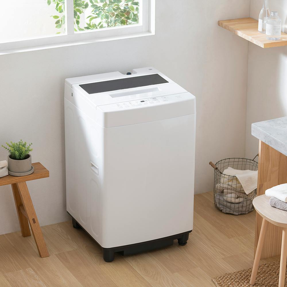 アイリスオーヤマ 全自動洗濯機 6kg ITW-60A01-W ホワイト 洗濯機 自動