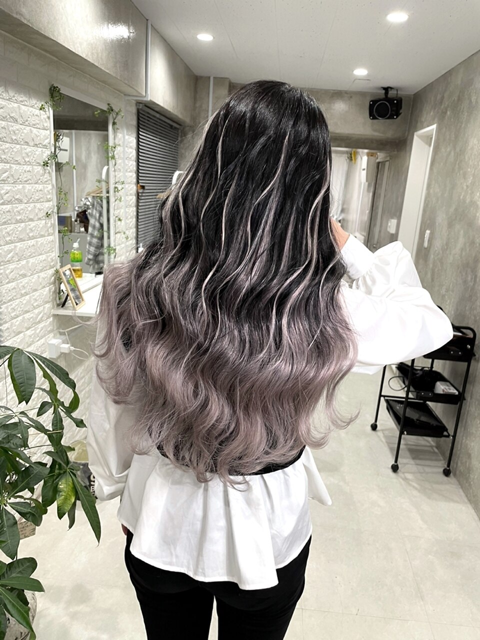 NINO】グレーアッシュ/グラデーション/シールエクステ：L110487244