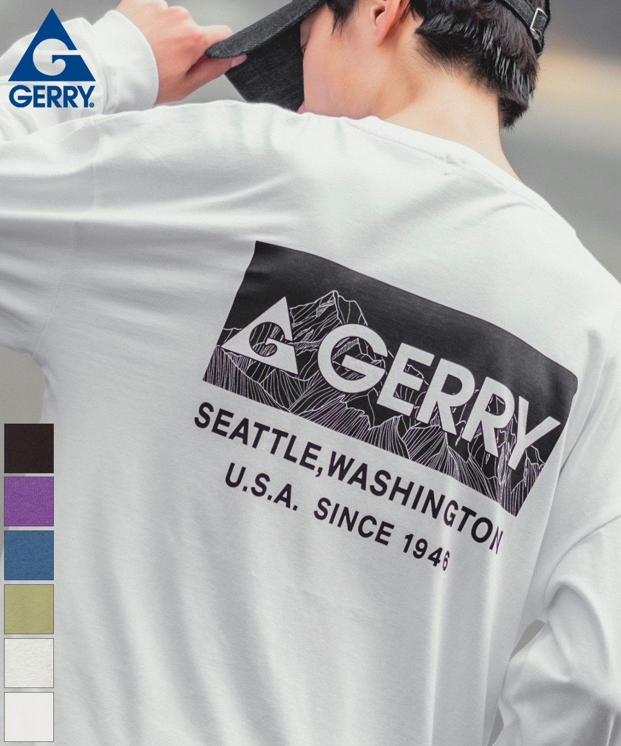 GERRY】別注MTボックスロゴ長袖Tシャツ