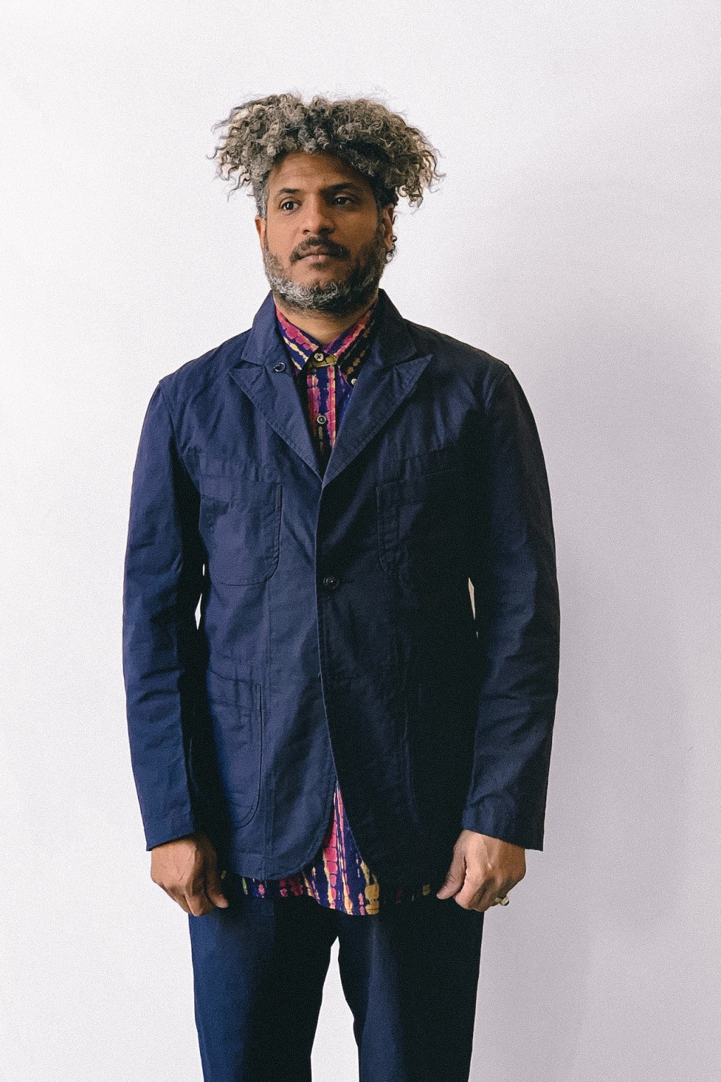 Engineered Garments Bedford Jacket Dark Navy Cotton Ripstop - Made