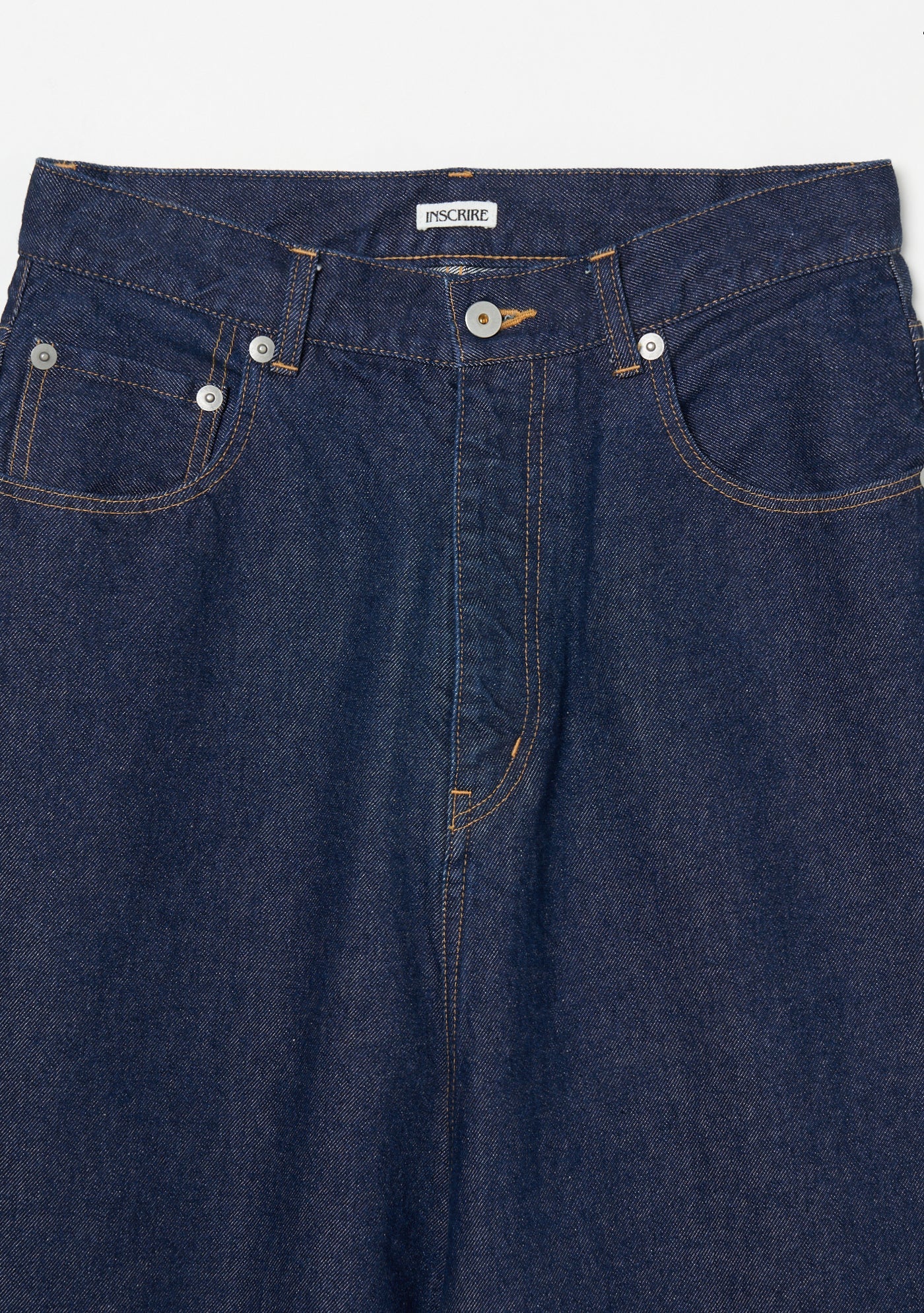 Denim Loose Fit Pants DARK BLUE USED – INSCRIRE