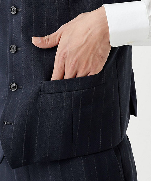 THE FLAGSHIP】矢絣 ストライプ べスト