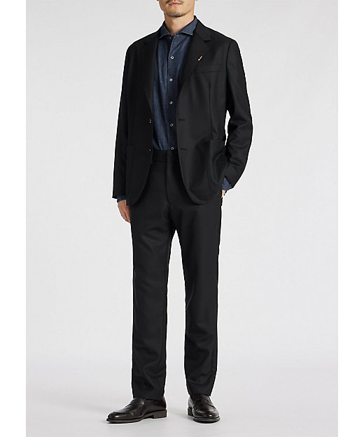 ソリッド ウールストレッチ ジャケット 'A Suit To