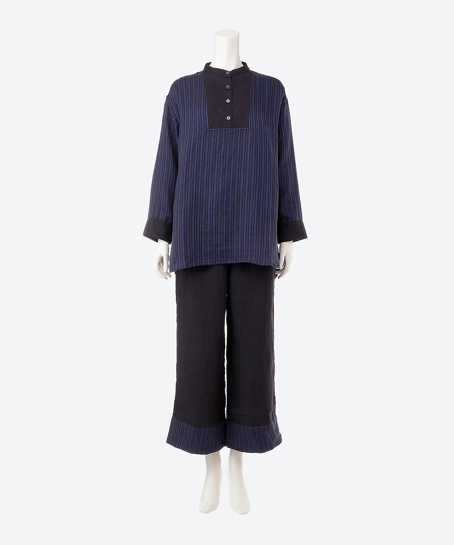 マシュマロガーゼオルタネイトストライプレディースパジャマ | UCHINO