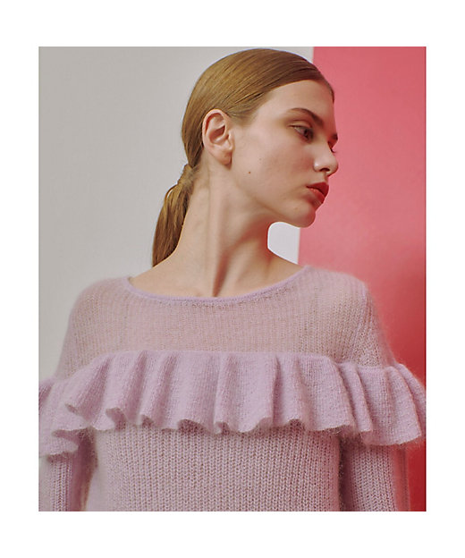 LOULOU WILLOUGHBY】モヘヤラッフルプルオーバー