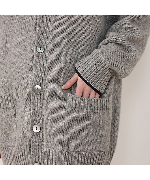 ファインウール Vネックカーディガン | GALERIE VIE (Women