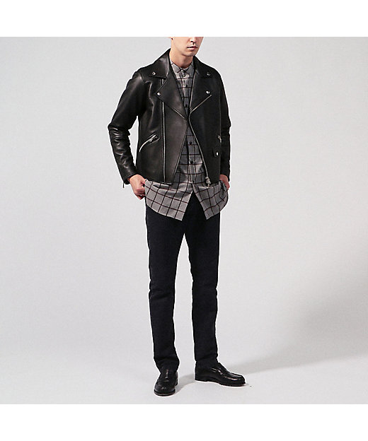 別注】DENIM×TOMORROWLAND ラムレザーダブル