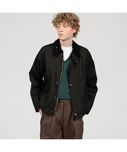 別注】Barbour TRASPORT ウールブルゾン