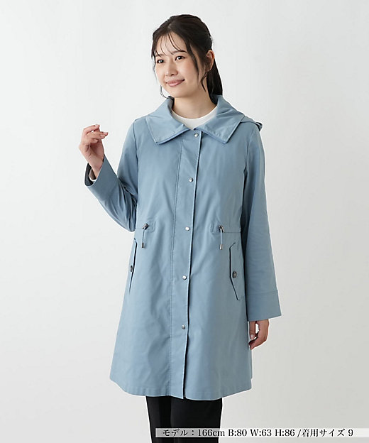 はっ水加工素材】中わたフーデッドハーフコート | Leilian (Women