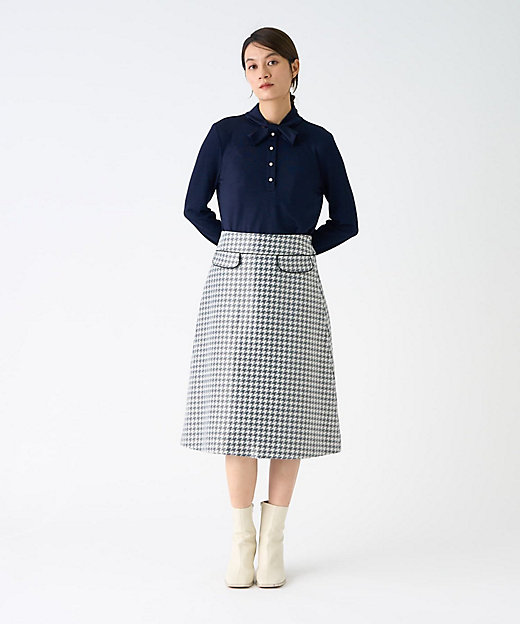 千鳥格子スカート | LANVIN COLLECTION (Women)/ランバンコレクション