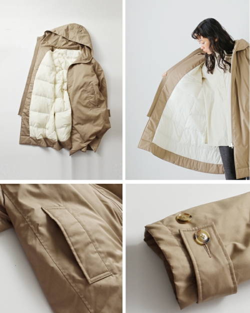 miffew ミフュー テントライン ジップアップ ダウン コート “TENT LINE