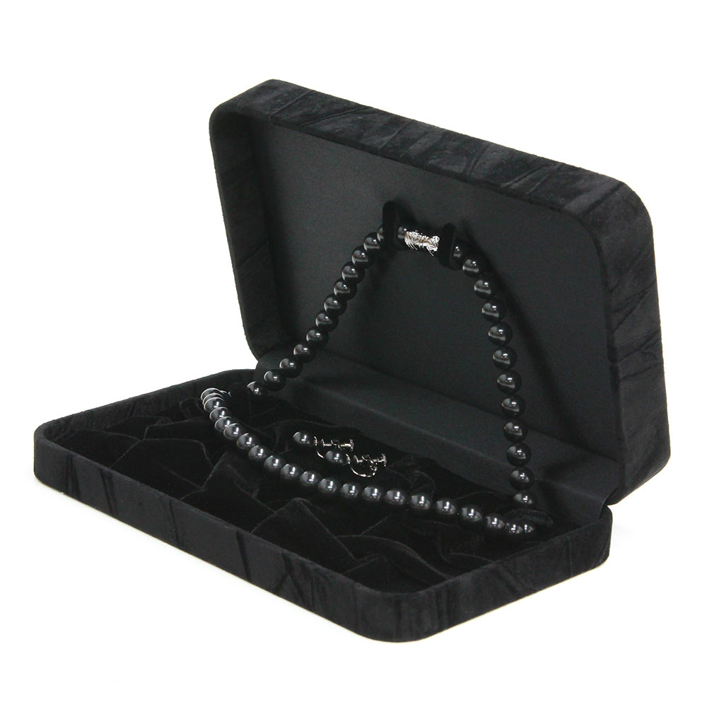 バッグまたは草履と同時購入でお得なセット割】天然8mmジェット ネックレス