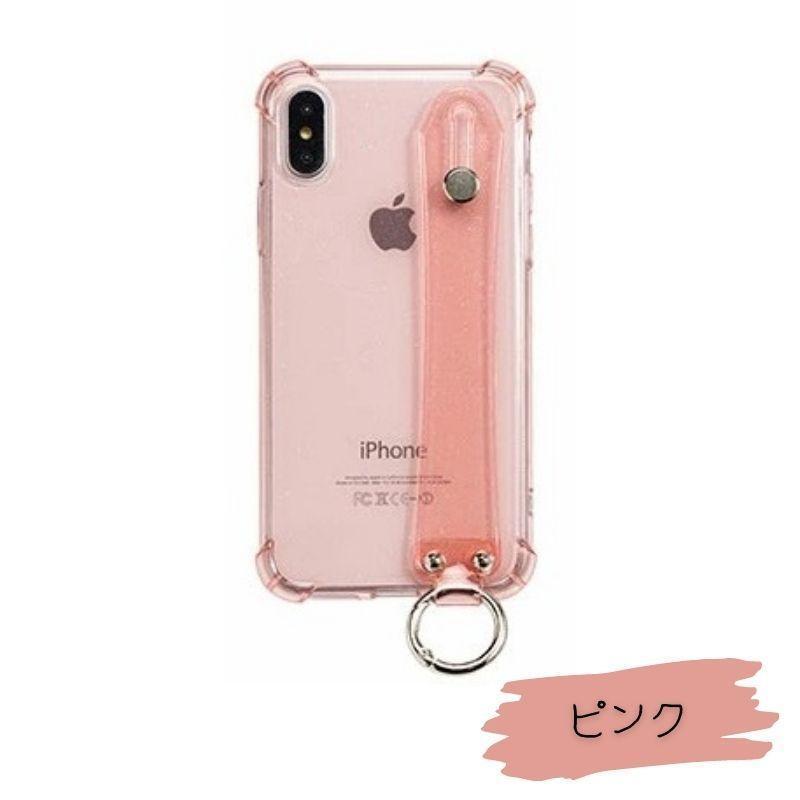 iPhone 15 シリーズ ケース ベルト付き クリアケース TPU 透明ケース