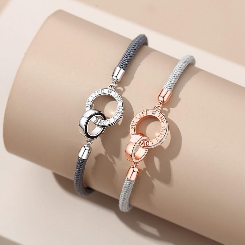 ペアブレスレット カップル お揃い 金属アレルギー対応 ペア