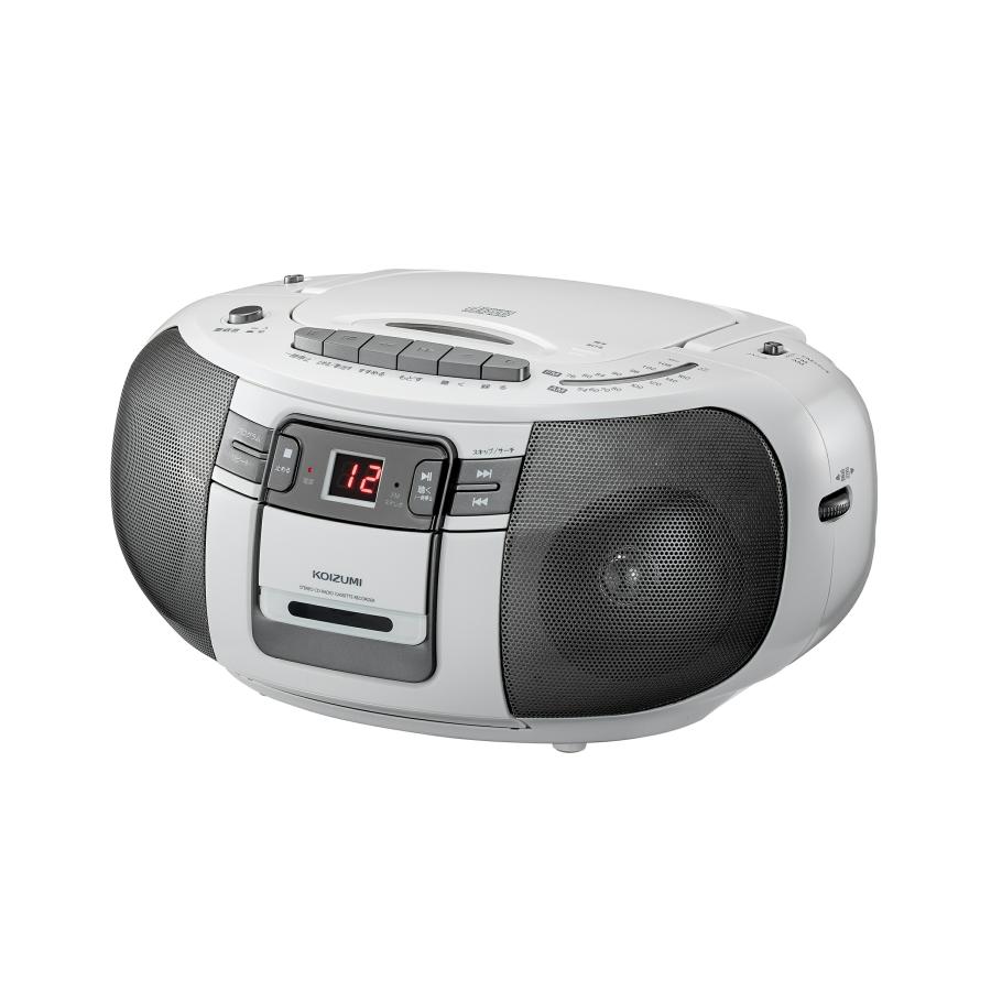 KOIZUMI（コイズミ） CDラジカセ マイク付 SAD-4947/W ホワイト