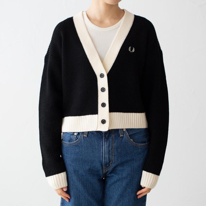 FRED PERRY（フレッドペリー） ボタン スルー カーディガン K6123