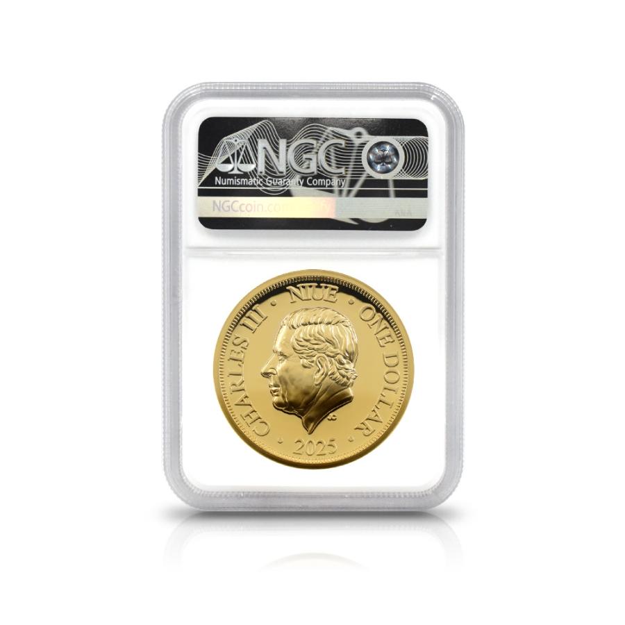 ☆即納追跡可☆【NGC鑑定】 ニウエ 2025 チャールズ3世 女王エリザベス