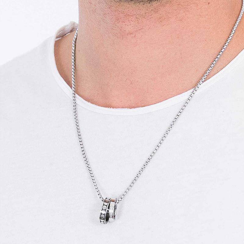 DIESEL（ディーゼル） 【BOX付属】DIESEL ダブルリング チェーン